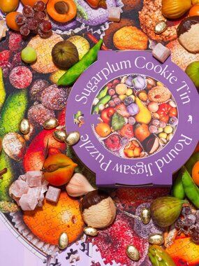Piecework Puzzles Sugarplum Cookie Tin
